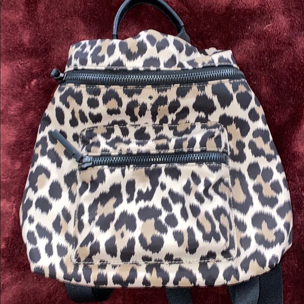 Kate Spade Leopard Backpack Shoulder CrossBody Bag